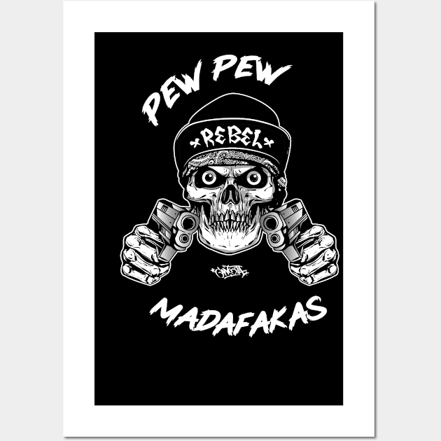 pew pew pew madafakas Wall Art by kevenwal